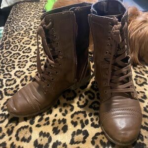 Tall brown boots size 8